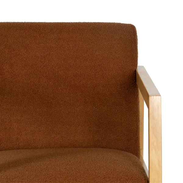 Keinutuoli Ruskea Beige Kumipuu Materiaali 60 x 83 x 72 cm