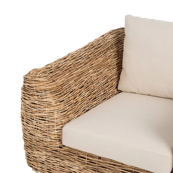 Garden sofa Natural 111 x 97 x 63 cm