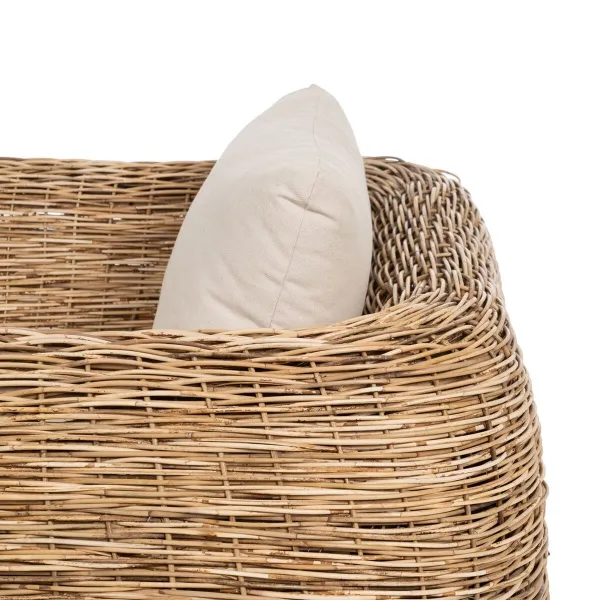 Garden sofa Natural 111 x 97 x 63 cm