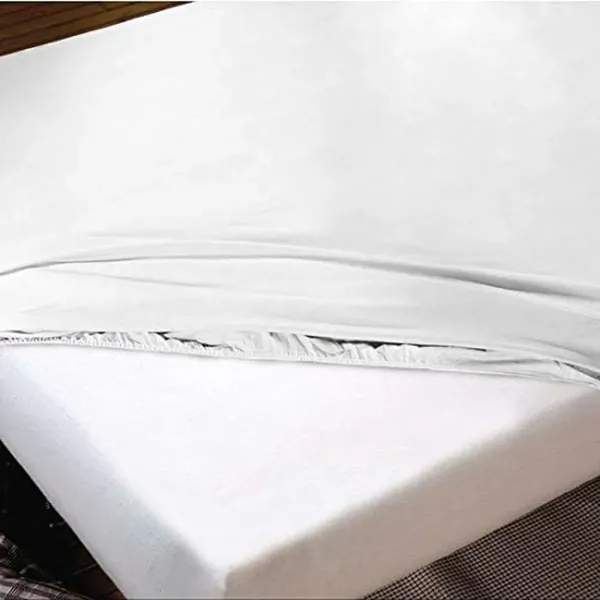 Fitted bottom sheet Hosteline IRIS White Single