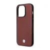 BMW Leather Diamond Pattern MagSafe - Case for iPhone 14 Pro Max (Burgundian)