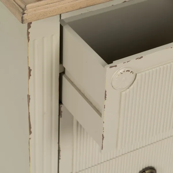 Yöpöytä Kerma Luonnollinen Kuusi Puu MDF 48 x 36 x 61 cm