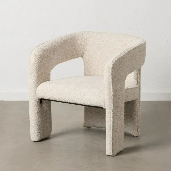 Ruokatuoli Beige Polyesteri 69 x 66 x 73 cm
