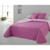 Bedspread (quilt) Hosteline VEGAS Light mauve Double (3 Pieces)