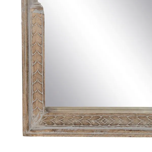 Garderobes spogulis Balts Dabisks Vertikāli 48,26 x 7 x 183 cm