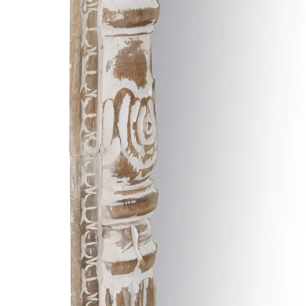 Garderobes spogulis Balts Dabisks Vertikāli 76 x 7 x 176,5 cm