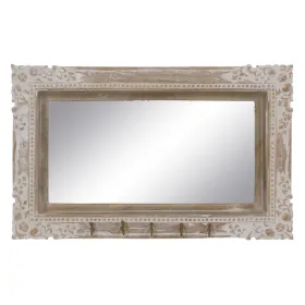 Sieninis veidrodis Balta Rusvai gelsva Vertikalus 61 x 10,79 x 38 cm