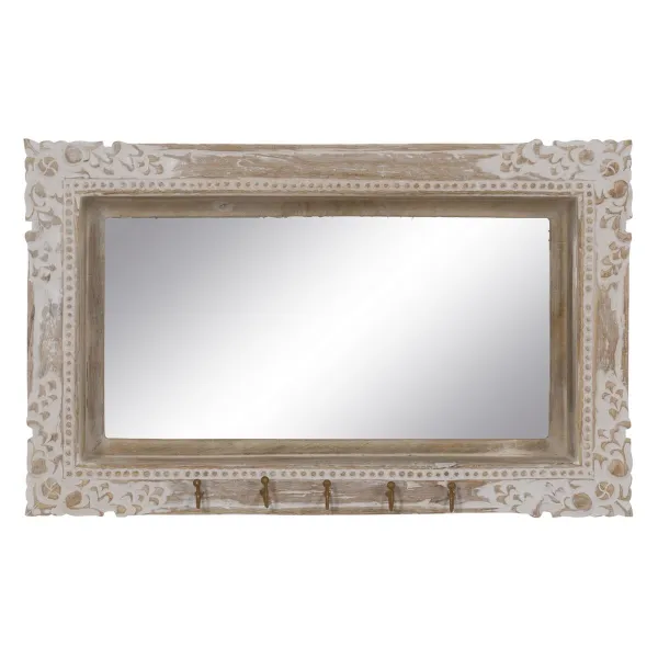 Wall mirror White Beige Vertical 61 x 10,79 x 38 cm