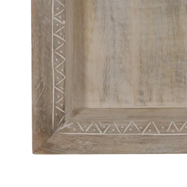 Hyllyt Valkoinen Luonnollinen Mangopuu 40,6 x 10,2 x 61 cm
