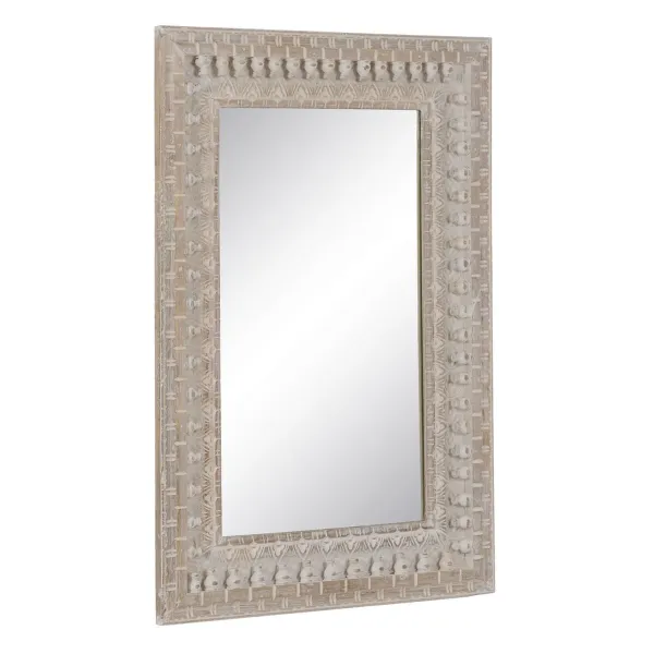 Wall mirror White Natural Vertical 71,1 x 5,1 x 101,6 cm