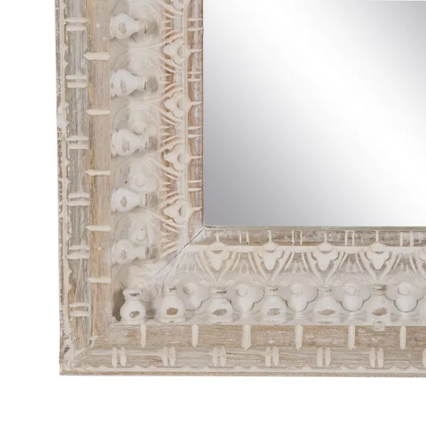 Wall mirror White Natural Vertical 71,1 x 5,1 x 101,6 cm