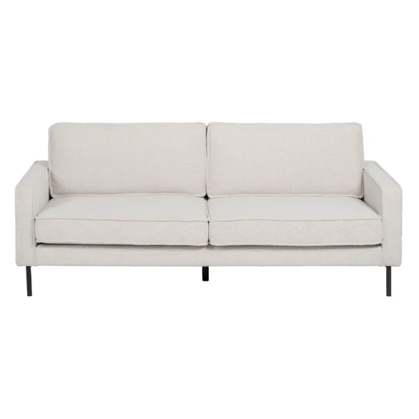 3 vietų sofa 213 x 87 x 90 cm Balta Metalinis