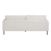 3-Seater Sofa 213 x 87 x 90 cm White Metal