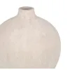 Vase Cream Ceramic Sand 22 x 22 x 25 cm