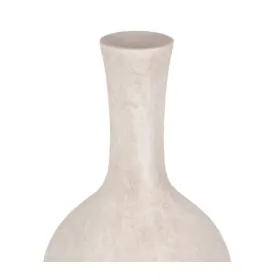 Vāze Krēmkrāsa Keramika Smiltis 19 x 19 x 35 cm