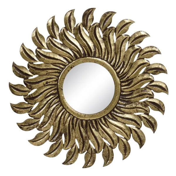 Wall mirror Golden 80 x 1,75 x 80 cm