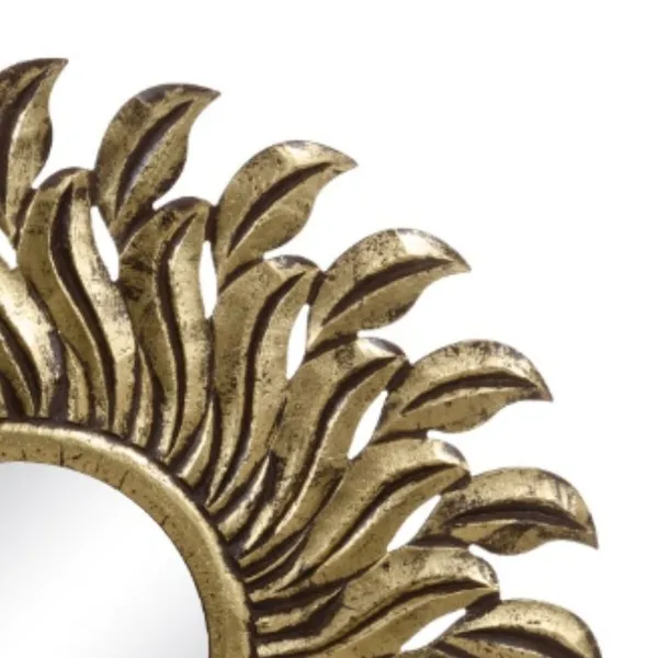 Wall mirror Golden 80 x 1,75 x 80 cm