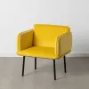 Fotelis Geltona Juoda 100 % poliesteris 76 x 64 x 77 cm