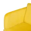 Fotelis Geltona Juoda 100 % poliesteris 76 x 64 x 77 cm