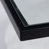 Centrinis stalas Balta Juoda Stiklas Marmurą Geležis 80 x 80 x 46,5 cm