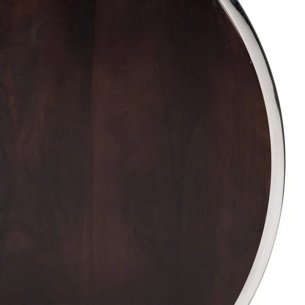 Set of 2 tables Brown Silver 75 x 75 x 41 cm (2 Units)
