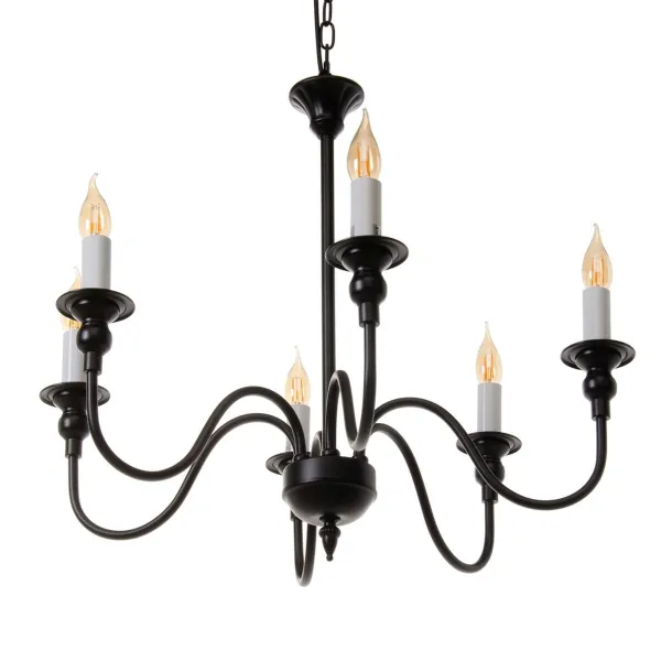 Kattolamppu Valkoinen Musta Rauta 40 W 220 V 65 x 65 x 49,5 cm