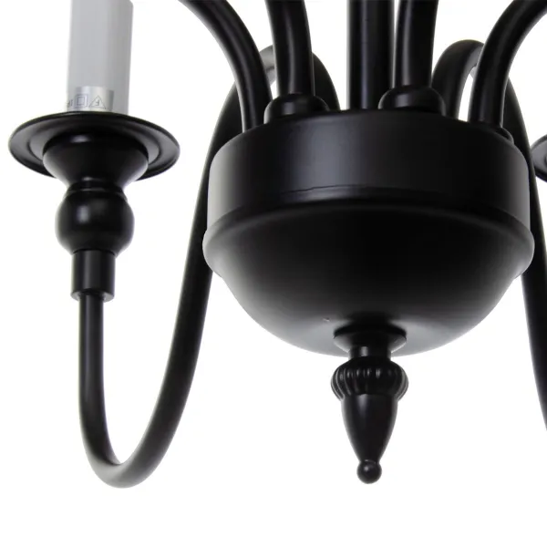 Pakabinamas apšvietimas Balta Juoda Geležis 40 W 220 V 65 x 65 x 49,5 cm