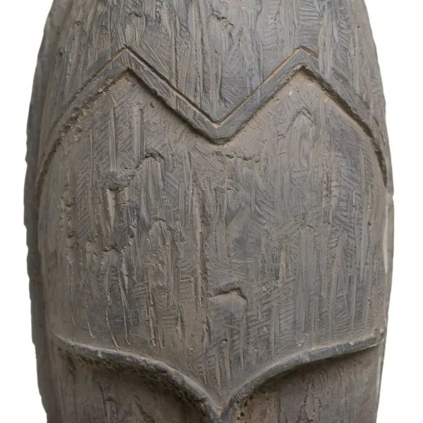 Koristehahmo Harmaa Naamio 19 x 12 x 62 cm