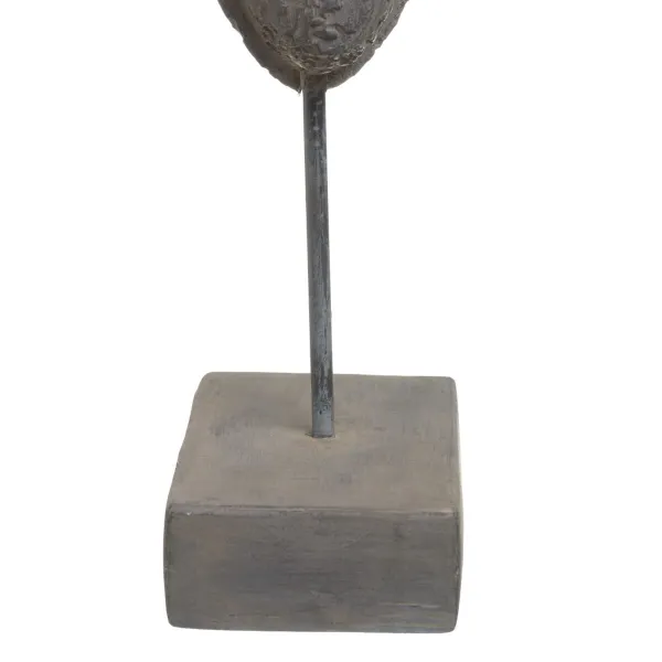 Koristehahmo Harmaa Naamio 19 x 12 x 62 cm