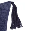 Подушка MEDITERRANEO Тёмно Синий полиэстер Кисточки 45 x 10 x 45 cm
