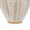 Фонарь Бежевый Натуральный Бамбук Стеклянный 36 x 36 x 56 cm