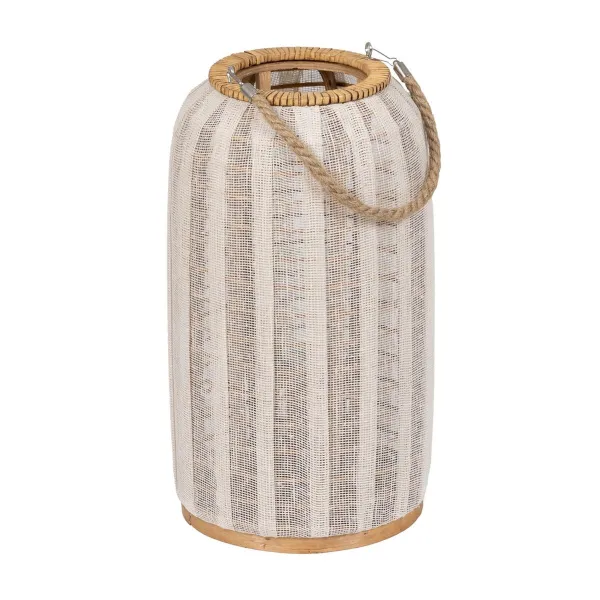 Фонарь Bēšs Dabisks Bambuss Stikls 25 x 25 x 45 cm