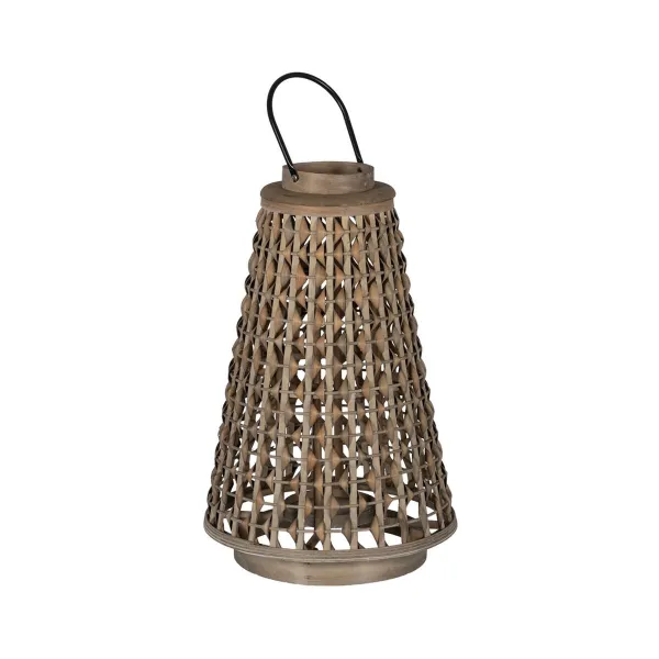 Фонарь Pelēks Bambuss Stikls 38 x 38 x 57 cm