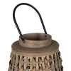Lantern Grey Bamboo Crystal 38 x 38 x 57 cm