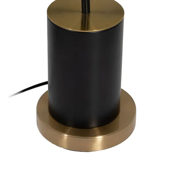 Galda lampa Balts Melns Bronza Dzelzs Audums 40 W 25 x 25 x 74 cm