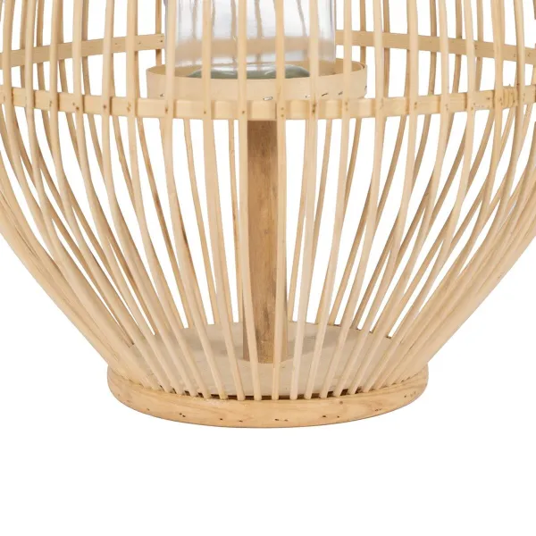 Žibintas Luonnollinen Bambu Kristalli 35 x 35 x 66 cm