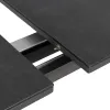 Valgomojo stalas Antracito Keramikinis Aliuminis Stiklas 180 x 100 x 77 cm