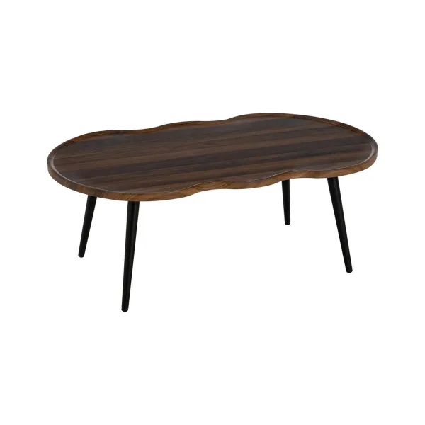 Olohuoneen pöytä Ruskea Musta Rauta Puu MDF 100 x 60 x 38 cm