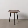 Small Side Table Brown Black 50 x 50 x 54 cm