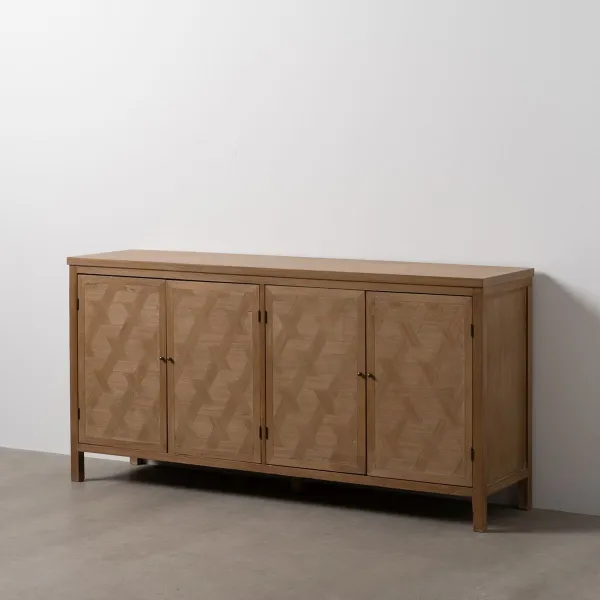 Sideboard BRAYAN Natural MDF Wood 160 x 40 x 80 cm