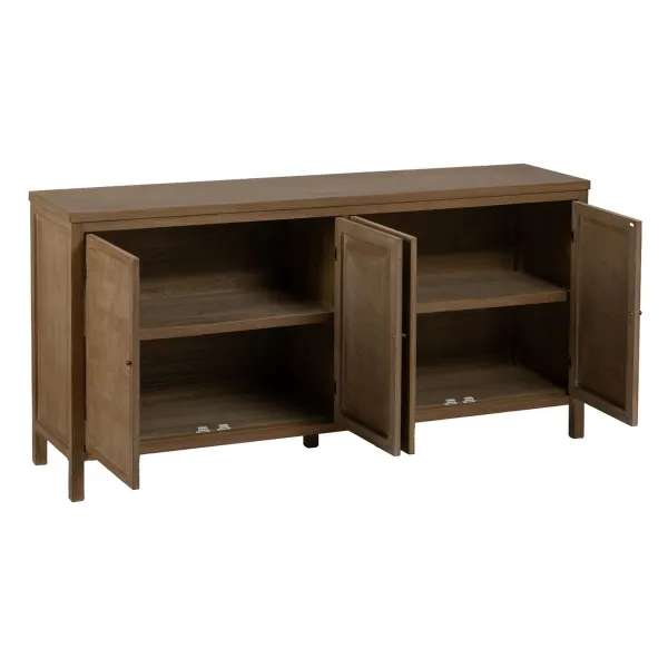 Sideboard BRAYAN Natural MDF Wood 160 x 40 x 80 cm