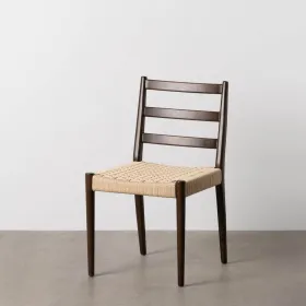 Dining Chair Brown Beige 44 x 50 x 80 cm