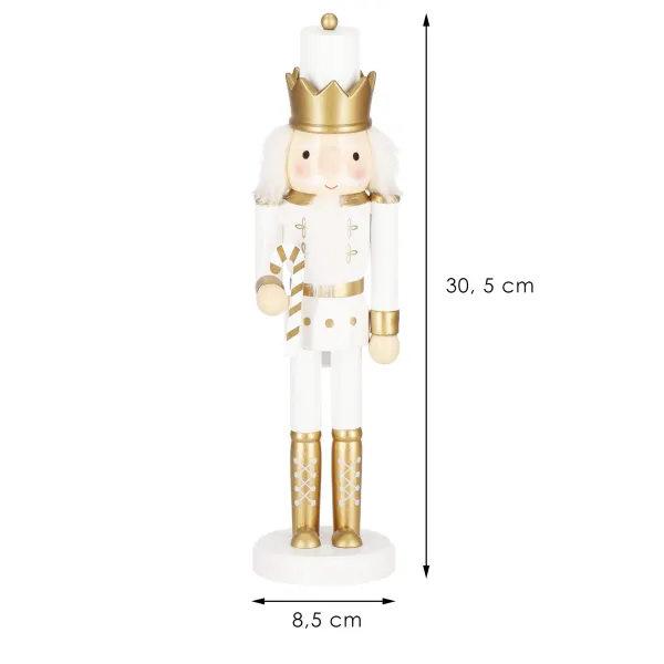 Jouluhahmo Pähkinänsärkijä Springos CA1119 30,5 cm kepillä