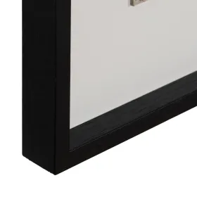 Полотно Белый Чёрный Абстракция 150 x 4 x 60 cm