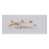 Drobė Balta Gėlės Vaza 120 x 4 x 50 cm