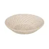 Centerpiece White Bamboo Rattan 35 x 35 x 8 cm (2 Units)