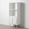 книжный магазин BERET Белый древесина ели 80 x 40 x 175 cm