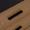 Indauja ORLEANS Juoda Natūralus Geležis Medžio MDF 164 x 40 x 75 cm