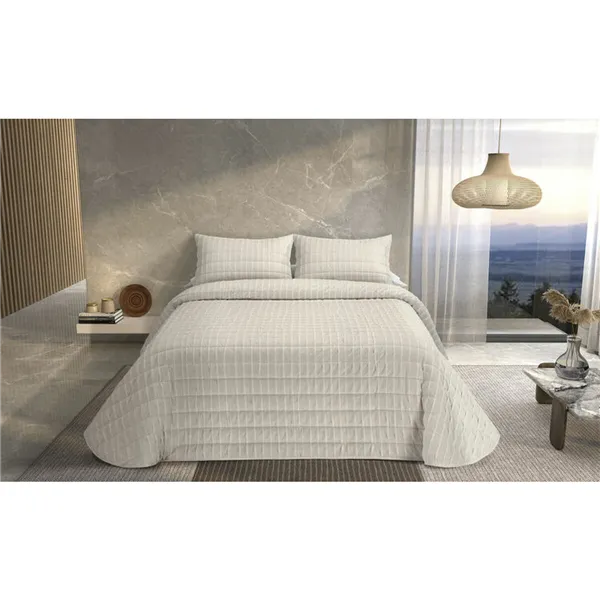 Bedspread (quilt) Pierre Cardin ONDAS Beige Single (2 Pieces)