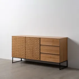 Bufete MARIGNI Melns Dabisks Dzelzs Koks MDF 160 x 42,5 x 79 cm